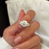 1.0 CT Pear Bezel Solitaire Lab Grown Diamond Bridal Set