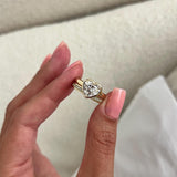 1.0 CT Pear Bezel Solitaire Lab Grown Diamond Bridal Set