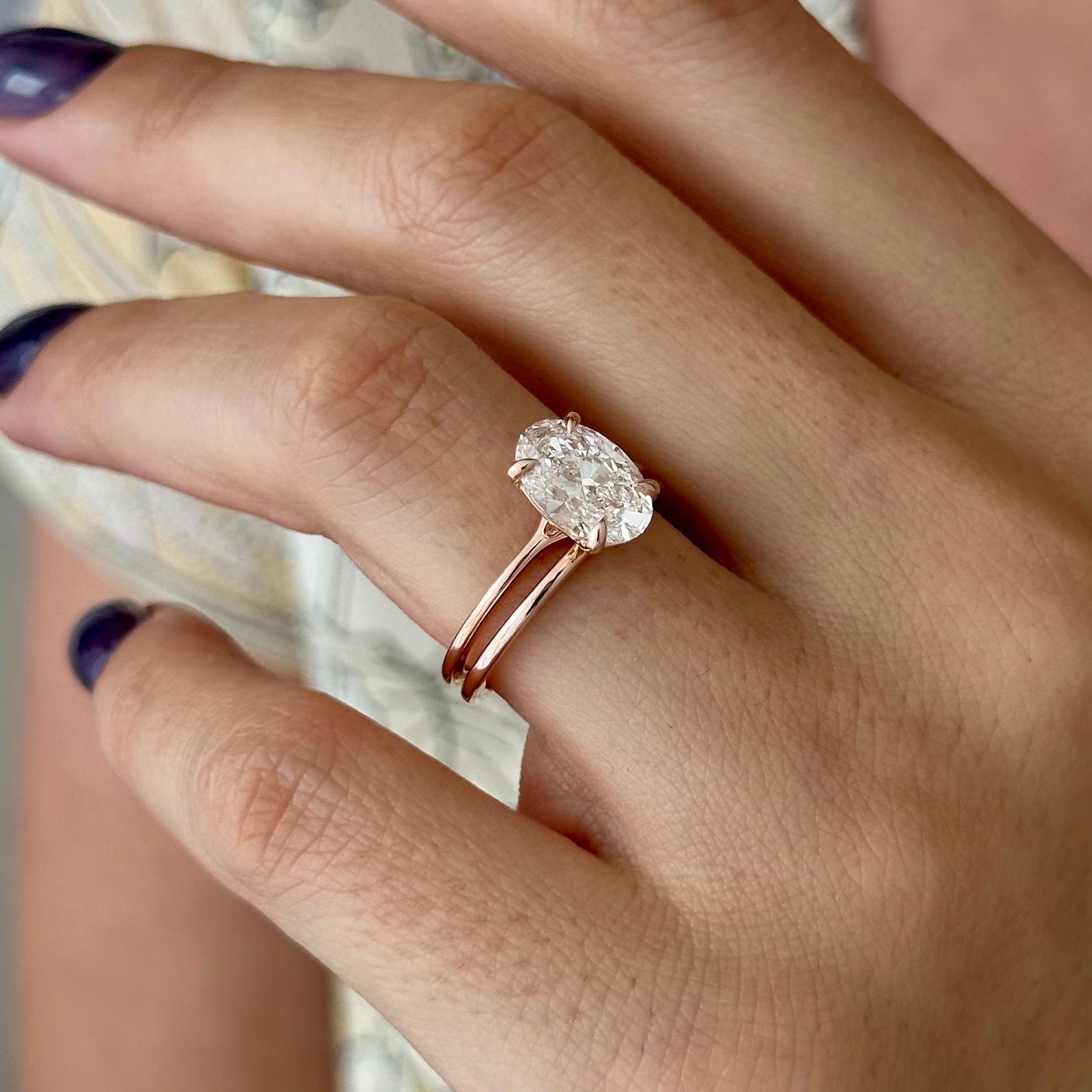 1.0 CT Pear Bezel Solitaire Lab Grown Diamond Bridal Set