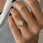 1.0 CT Pear Bezel Solitaire Lab Grown Diamond Bridal Set