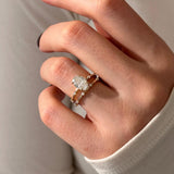 1.0 CT Pear Bezel Solitaire Lab Grown Diamond Bridal Set