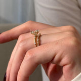 1.0 CT Pear Bezel Solitaire Lab Grown Diamond Bridal Set