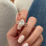 1.0 CT Pear Bezel Solitaire Lab Grown Diamond Bridal Set