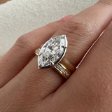 1.0 CT Pear Bezel Solitaire Lab Grown Diamond Bridal Set