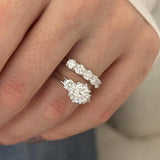 1.0 CT Pear Bezel Solitaire Lab Grown Diamond Bridal Set