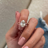 1.0 CT Pear Bezel Solitaire Lab Grown Diamond Bridal Set