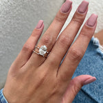 1.0 CT Pear Bezel Solitaire Lab Grown Diamond Bridal Set