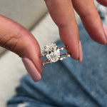 1.0 CT Pear Bezel Solitaire Lab Grown Diamond Bridal Set