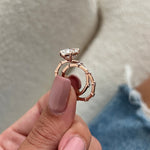 1.0 CT Pear Bezel Solitaire Lab Grown Diamond Bridal Set