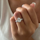1.0 CT Pear Bezel Solitaire Lab Grown Diamond Bridal Set