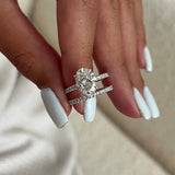 1.0 CT Pear Bezel Solitaire Lab Grown Diamond Bridal Set