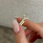 1.0 CT Pear Bezel Solitaire Lab Grown Diamond Bridal Set