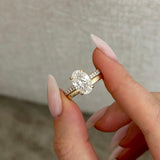 1.0 CT Pear Bezel Solitaire Lab Grown Diamond Bridal Set