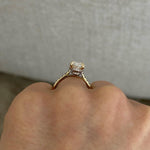 1.0 CT Pear Bezel Solitaire Lab Grown Diamond Bridal Set