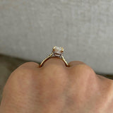 1.0 CT Pear Bezel Solitaire Lab Grown Diamond Bridal Set