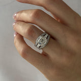 1.0 CT Pear Bezel Solitaire Lab Grown Diamond Bridal Set