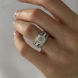 1.0 CT Pear Bezel Solitaire Lab Grown Diamond Bridal Set