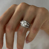 1.0 CT Pear Bezel Solitaire Lab Grown Diamond Bridal Set