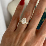 1.0 CT Pear Bezel Solitaire Lab Grown Diamond Bridal Set