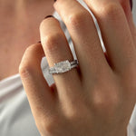 1.0 CT Pear Bezel Solitaire Lab Grown Diamond Bridal Set
