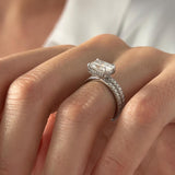 1.0 CT Pear Bezel Solitaire Lab Grown Diamond Bridal Set