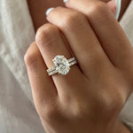 1.0 CT Pear Bezel Solitaire Lab Grown Diamond Bridal Set
