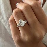 1.0 CT Pear Bezel Solitaire Lab Grown Diamond Bridal Set