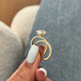 1.0 CT Pear Bezel Solitaire Lab Grown Diamond Bridal Set