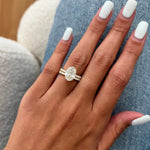 1.0 CT Pear Bezel Solitaire Lab Grown Diamond Bridal Set