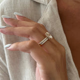 1.0 CT Pear Bezel Solitaire Lab Grown Diamond Bridal Set