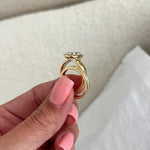 1.0 CT Pear Bezel Solitaire Lab Grown Diamond Bridal Set