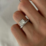 1.0 CT Pear Bezel Solitaire Lab Grown Diamond Bridal Set