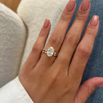 1.0 CT Pear Bezel Solitaire Lab Grown Diamond Bridal Set