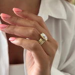 1.0 CT Pear Bezel Solitaire Lab Grown Diamond Bridal Set