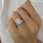 1.0 CT Pear Bezel Solitaire Lab Grown Diamond Bridal Set