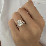 1.0 CT Pear Bezel Solitaire Lab Grown Diamond Bridal Set
