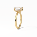 2.3 CT Emerald Cut Solitaire Moissanite Engagement Ring 9