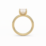 2.3 CT Emerald Cut Solitaire Moissanite Engagement Ring 13