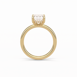 2.3 CT Emerald Cut Solitaire Moissanite Engagement Ring 13