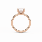 2.3 CT Emerald Cut Solitaire Moissanite Engagement Ring 20
