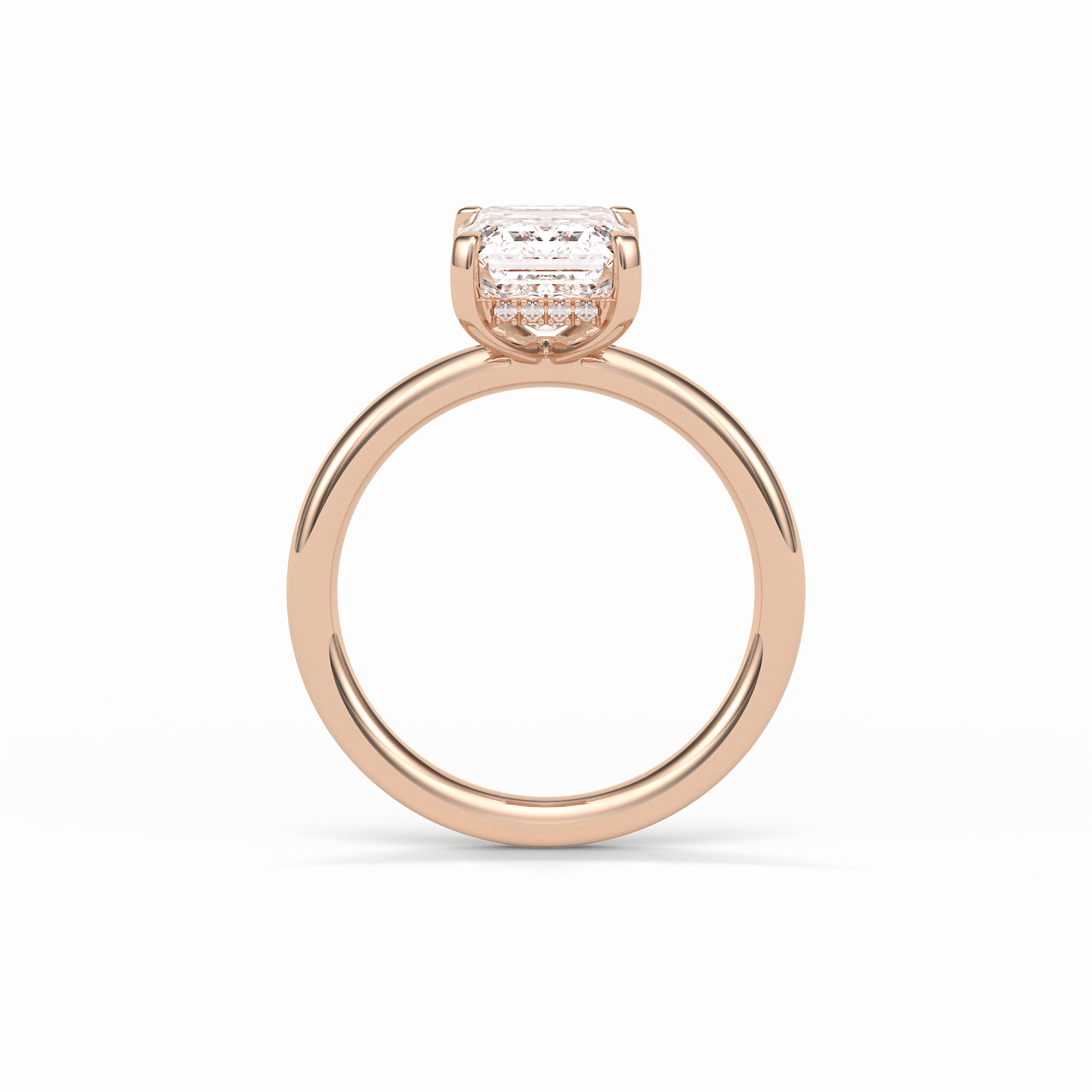 2.3 CT Emerald Cut Solitaire Moissanite Engagement Ring 20