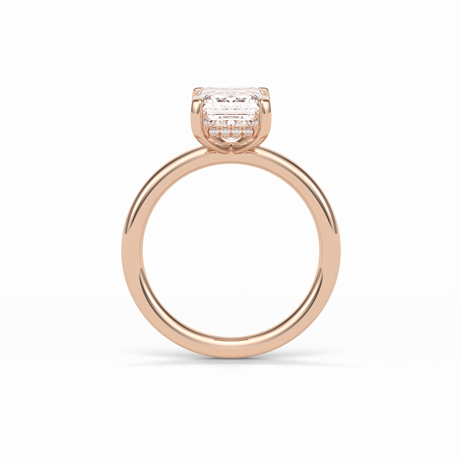2.3 CT Emerald Cut Solitaire Moissanite Engagement Ring 20