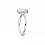 2.3 CT Emerald Cut Solitaire Moissanite Engagement Ring 5