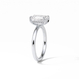 2.3 CT Emerald Cut Solitaire Moissanite Engagement Ring 5