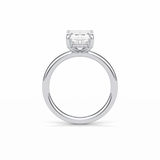 2.3 CT Emerald Cut Solitaire Moissanite Engagement Ring 7