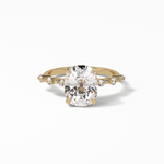 4.0 CT Cushion Cut Dainty Style Moissanite Engagement Ring 8