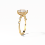 4.0 CT Cushion Cut Dainty Style Moissanite Engagement Ring 11