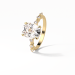 4.0 CT Cushion Cut Dainty Style Moissanite Engagement Ring 12