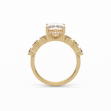 4.0 CT Cushion Cut Dainty Style Moissanite Engagement Ring 13