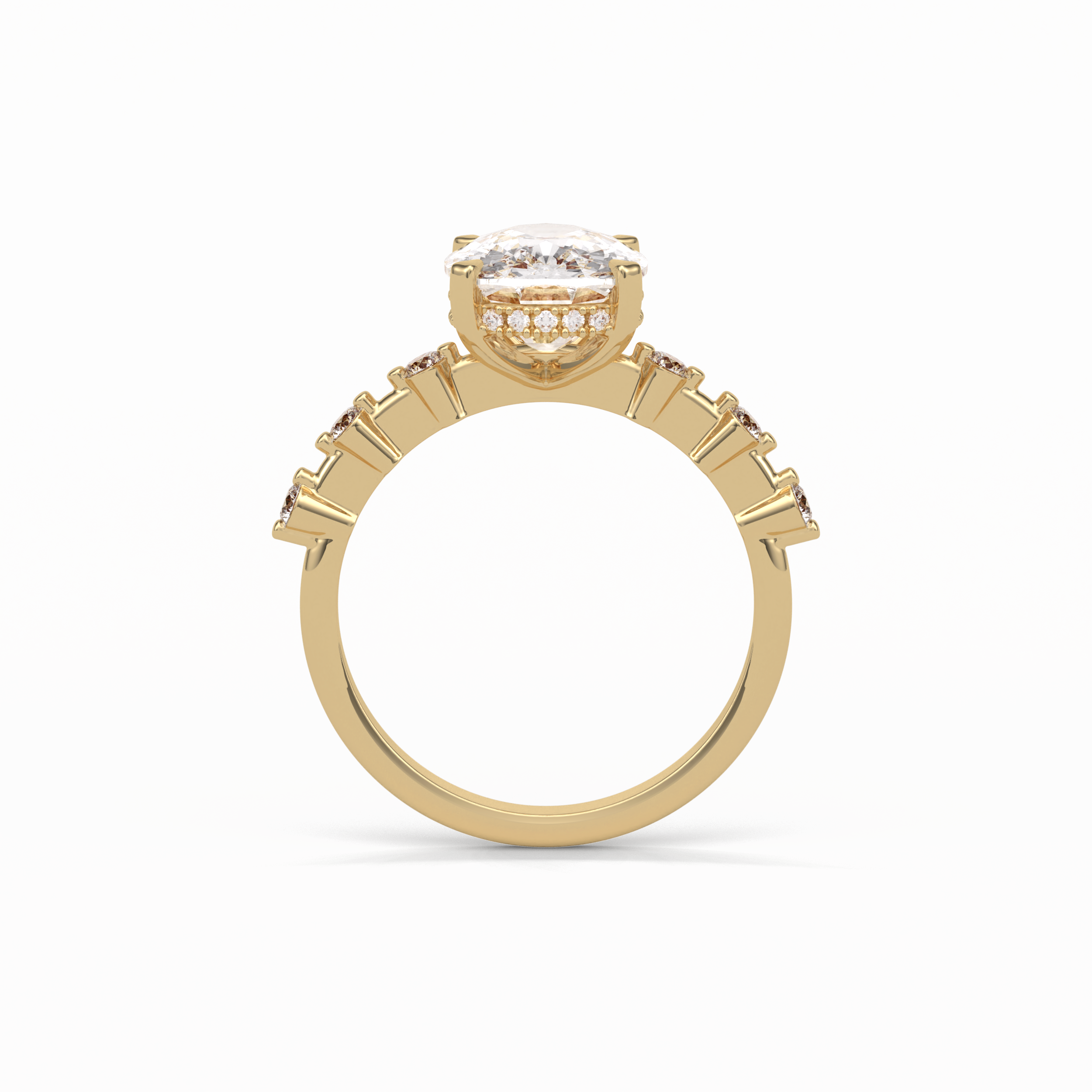 4.0 CT Cushion Cut Dainty Style Moissanite Engagement Ring 13